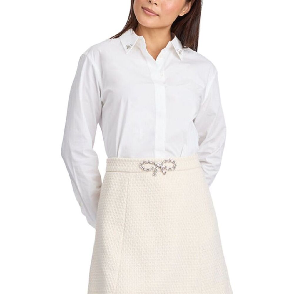 Draper James Womens Button Top